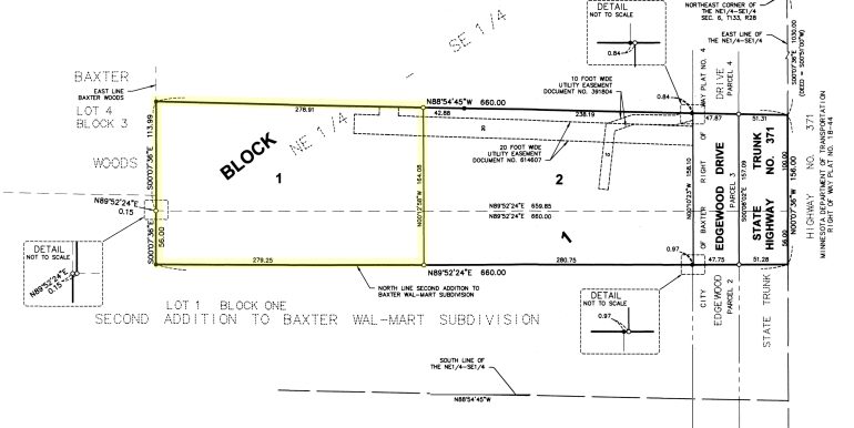 Plat Outlined